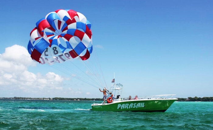 Featured image of parasailing over the ocean