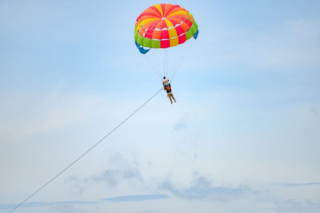 a man parasailing